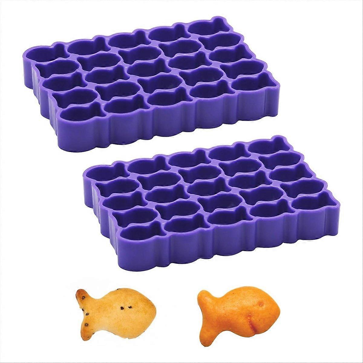 Set Mit 2 Goldfischförmigen Ausstechformen, 25 Mini-goldfischförmigen Ausstechformen