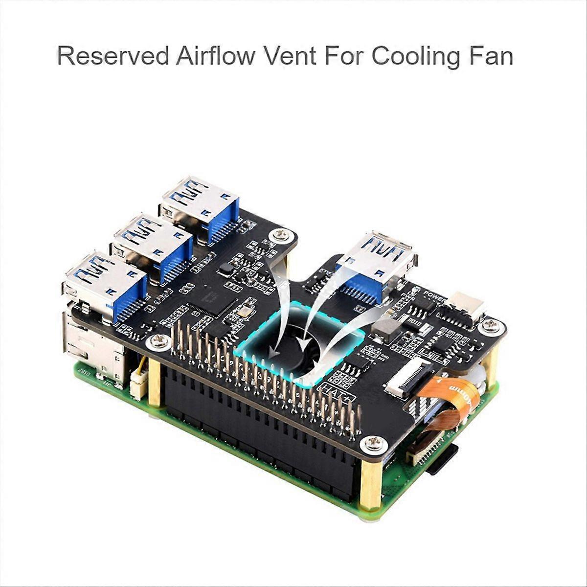 Für 5 Pcie-zu-usb-3.2-gen1-hat-anschlüsse (pcie-zu-usb-hub)