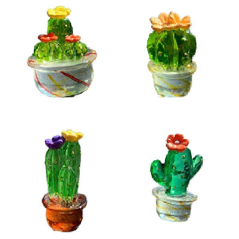 Set Mit 4 Auto-innenausstattungs-ornamenten, Künstlerische Kaktusfiguren, Innendekoration, B