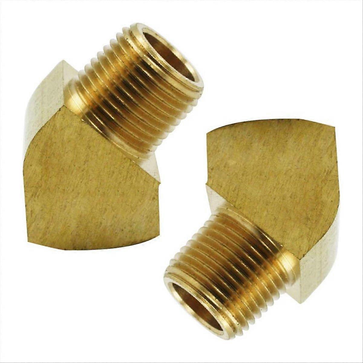 45°-winkelstück Für Den Straßenverkehr, Messing-rohrverschraubung 1/8" Npt-außengewinde X 1/8" Npt-innengewinde, 2er-pack