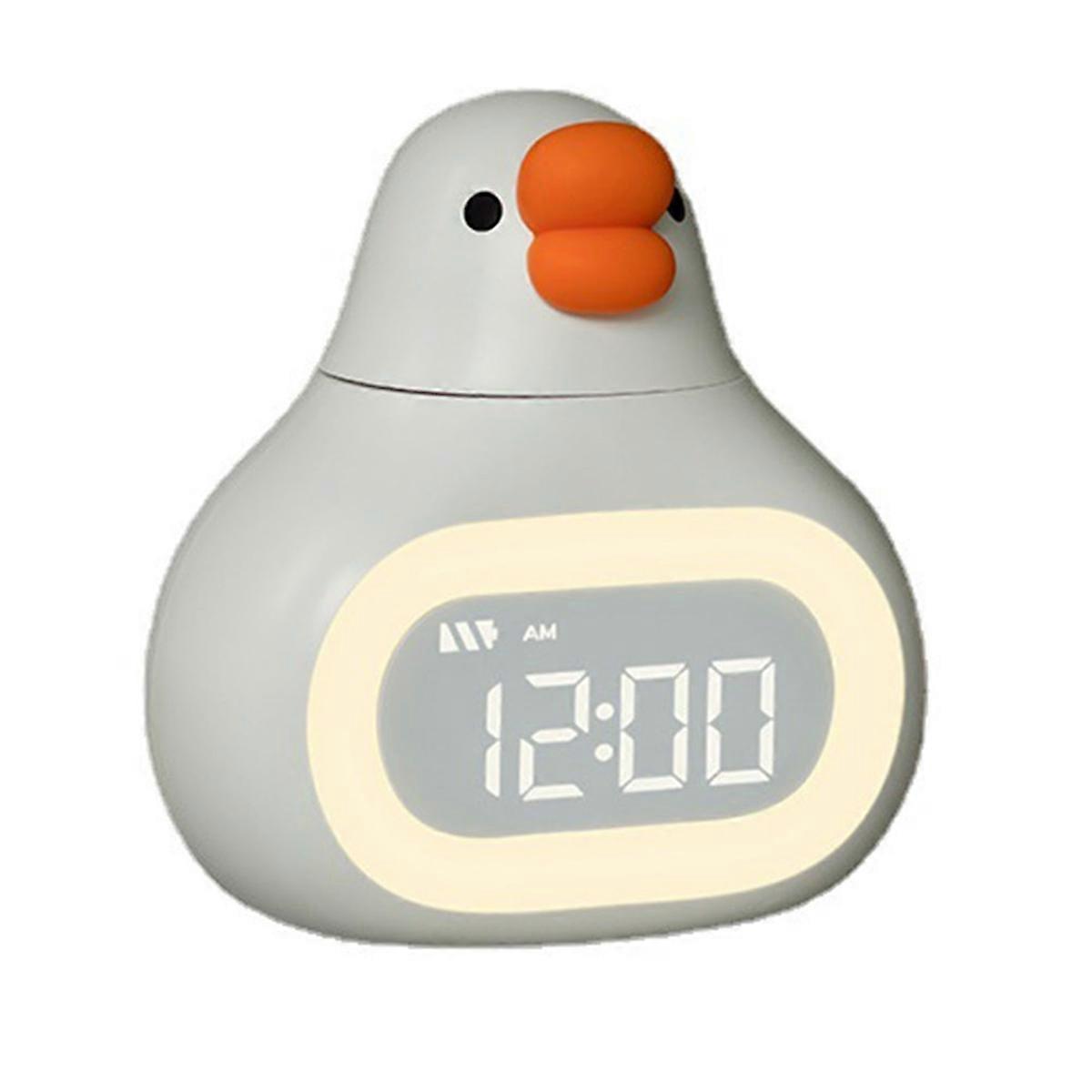 Gänseförmiger Wecker Mit Nachtlicht, Ideal Zum Aufwachen Von Kindern, Niedliches Gänseförmiges Nachtlicht, Perfektes Geschenk