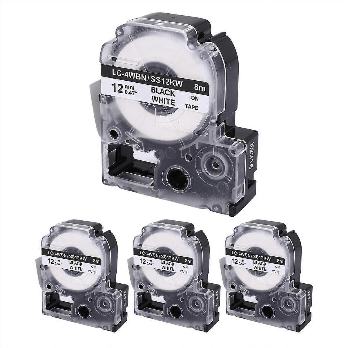Packung Mit 4 Kompatiblen Ersatzetikettenbändern Für -4wbn (ss12kw)