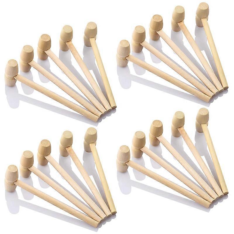 Set Mit 20 Holzhämmern, Schokoladenhämmern, Mehrzweckhämmern Aus Massivholz