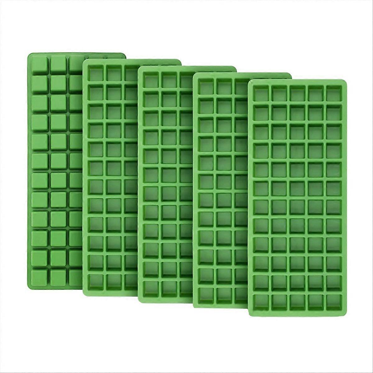 Set Mit 5 Silikon-lebensmittelformen Für Gefriertrockner, Mittelgroße Quadratische Schalen, Trennwände.