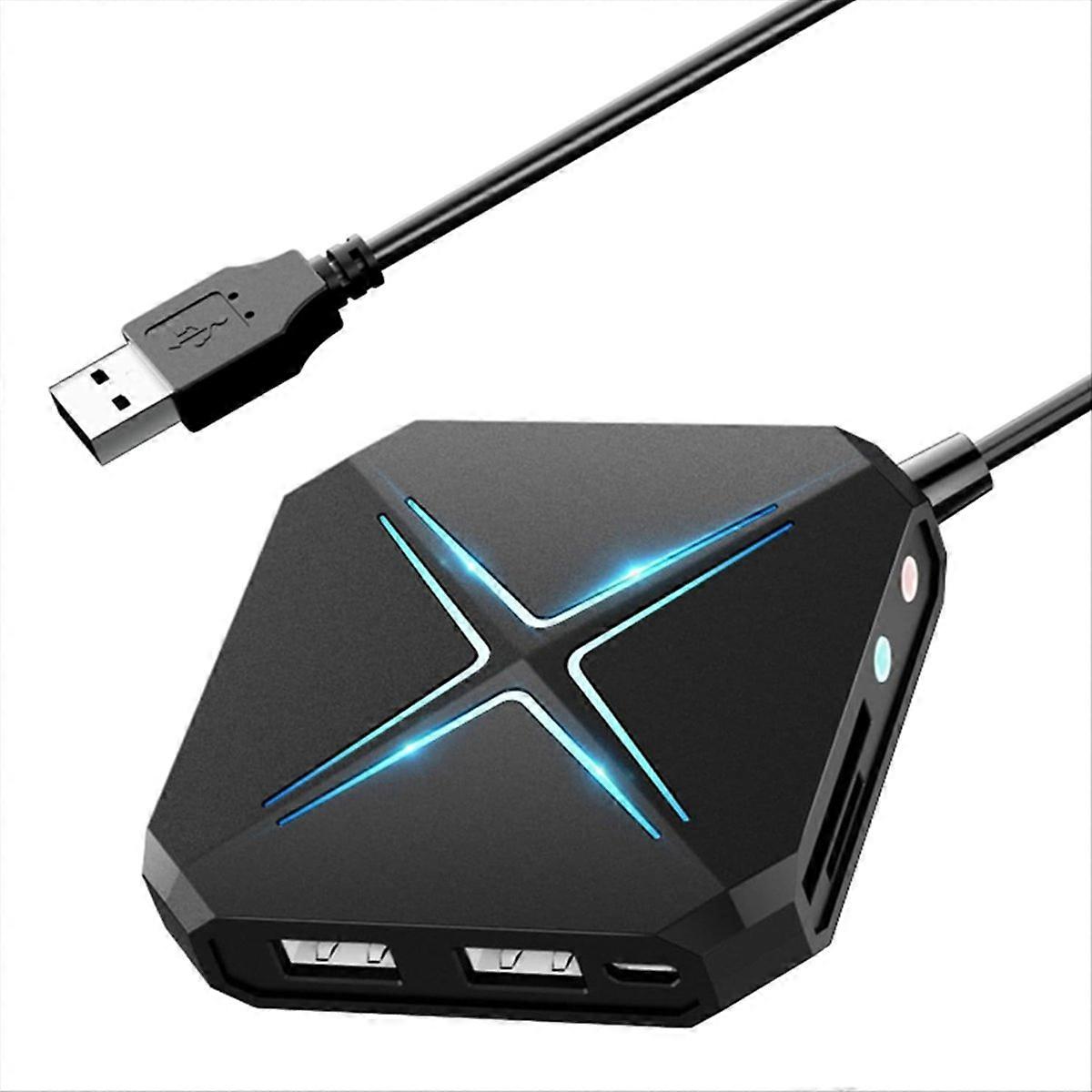 10-in-1 Usb-hub-dockingstation, Usb-audioadapter Für Pc