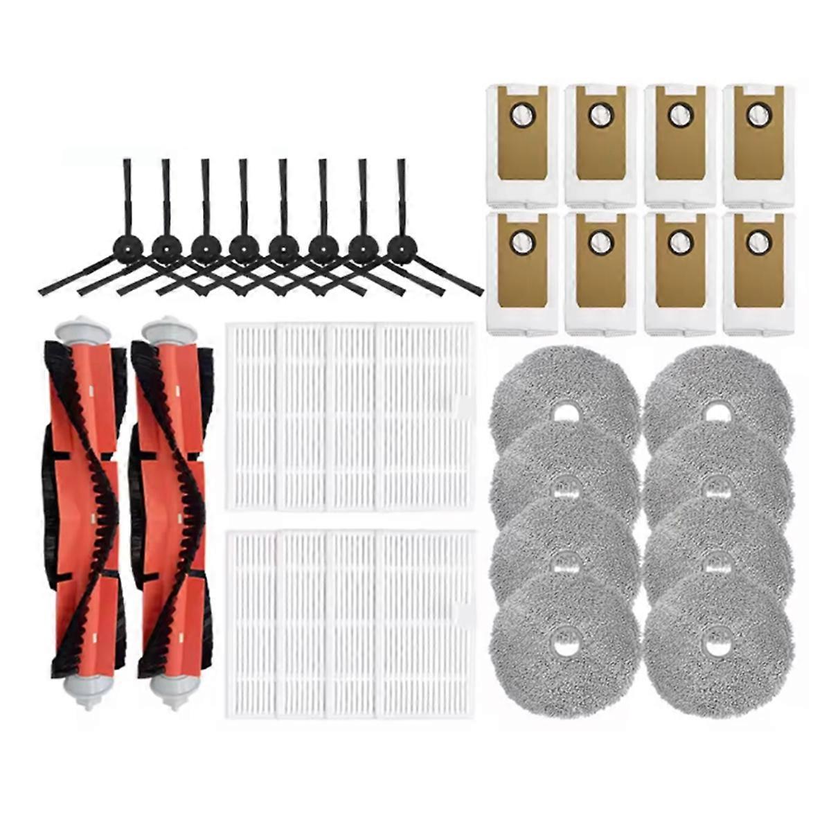 34-teiliges Set Für Die Staubsauger U200/u200 Pro/2 Plus/u250: Bürste, Hepa-filter, Reinigungstuch Und Staubbeutel. Ersatzteile Für Die Staubsauger U200/u200 Pro/2 Plus/u250.