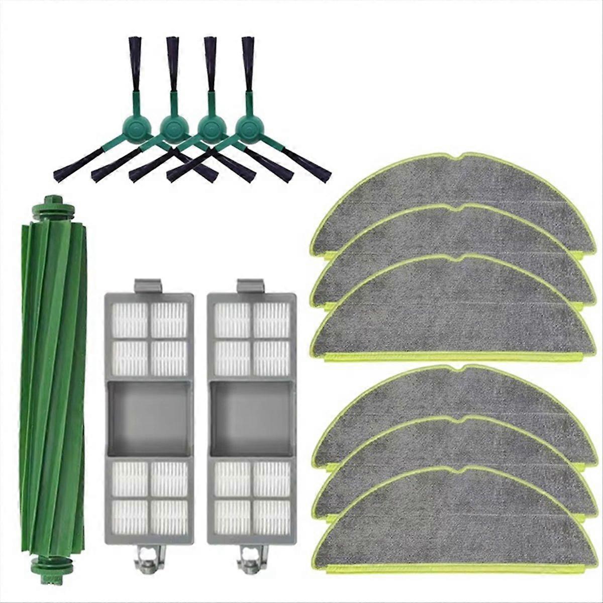 13 Ersatzteile Für Den Saugroboter 205 Combo/205 Vac: Hauptbürste, Seitenbürste, Filter Und Reinigungstuch.