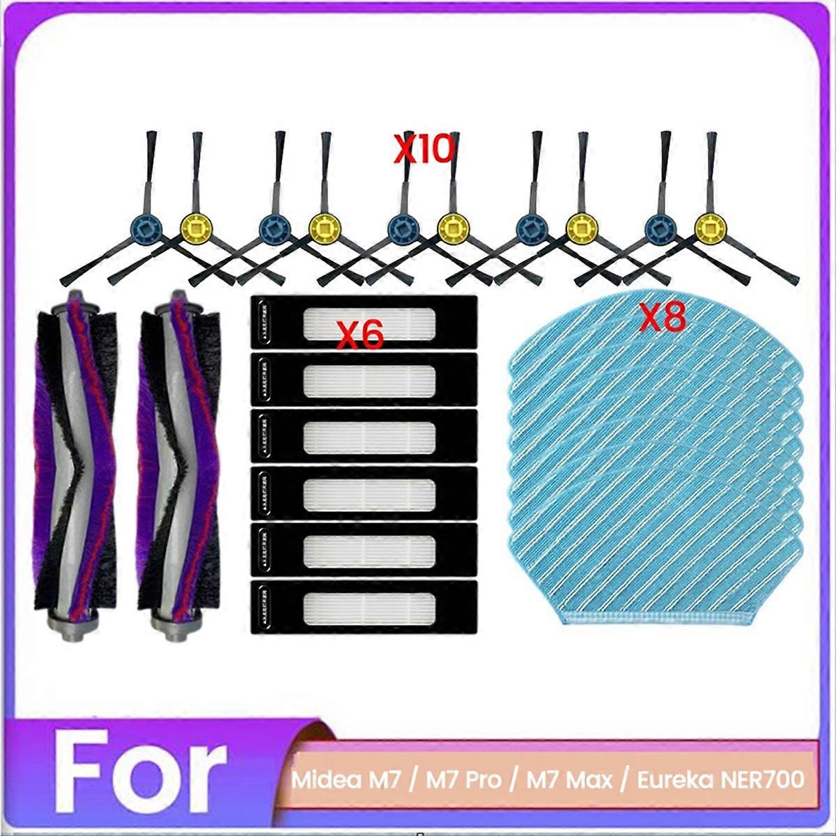 Ersatzteile Für Die Staubsauger M7 / M7 Pro / M7 Max / Ner700: Filter, Hauptseitenbürste Und Reinigungstuch
