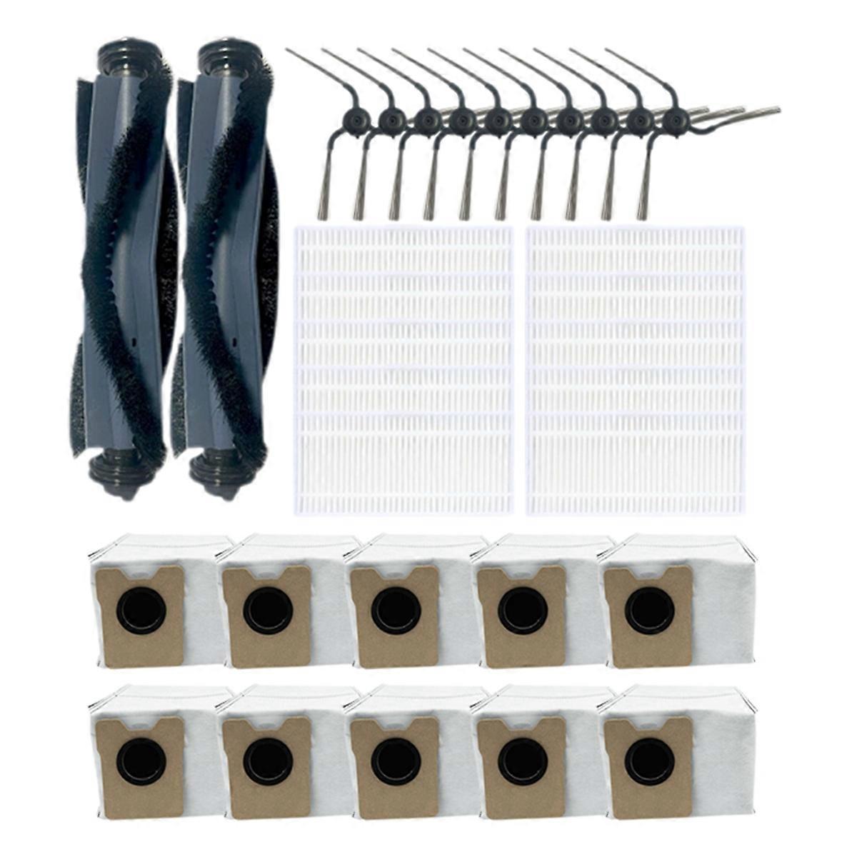 Ersatzteile Für Den Saugroboter C10: Hauptbürste, Seitenbürsten, Hepa-filter, Staubbeutel Mit Großem Fassungsvermögen.