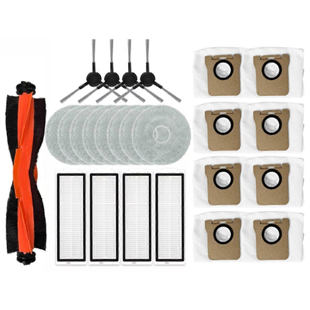 25-teiliges Set Für Die Staubsauger X20 Max / X20 Pro / D109gl / D102gl: Bürste, Filter, Tuch Und Staubbeutel.