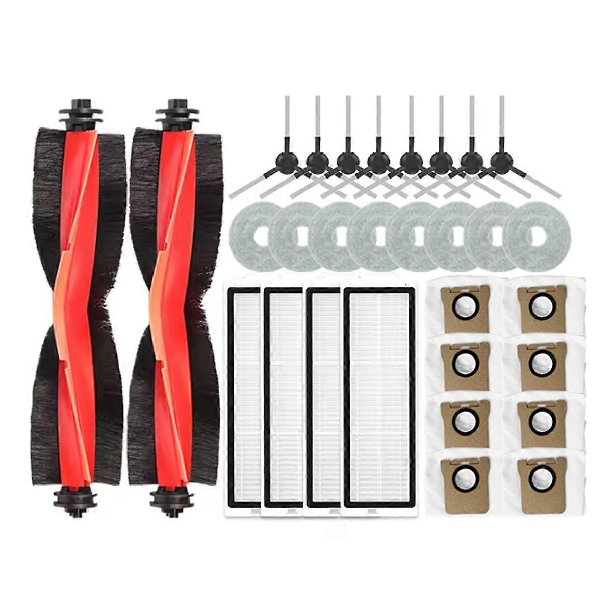 30-teiliges Set Für Die Staubsauger X20 Max / X20 Pro / D109gl / D102gl: Bürste, Filter, Tuch Und Staubbeutel.