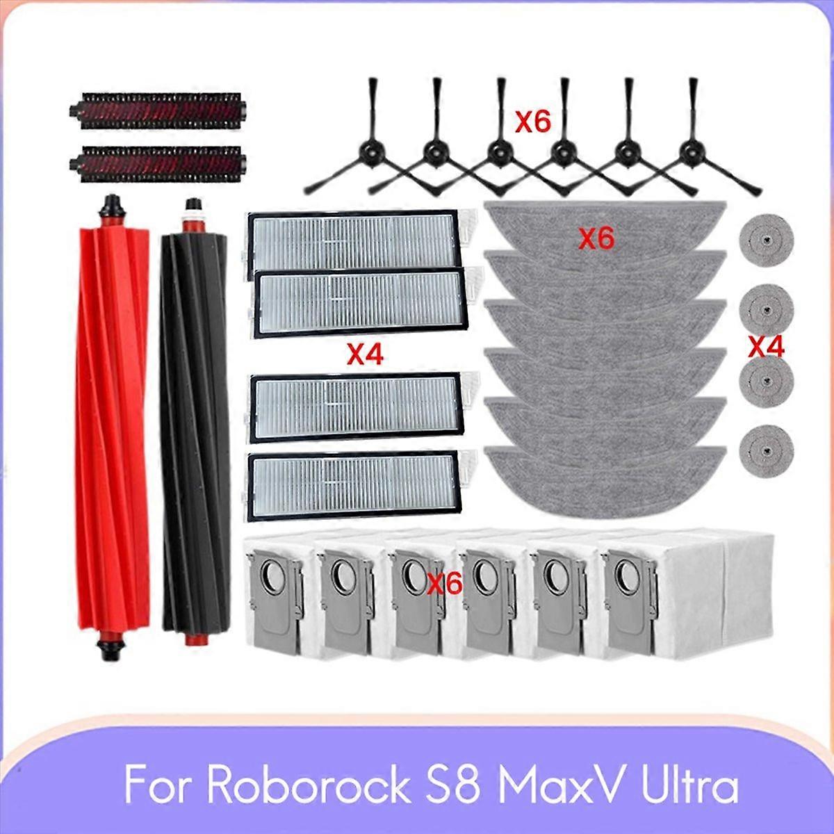 30-teiliges Set (bürste, Tuch, Staubbeutel, Filter) Für Den Staubsauger S8 Maxv Ultra – Zubehör Und Ersatzteile