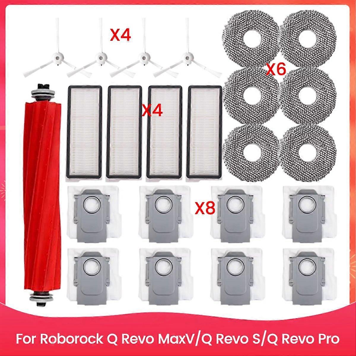Ersatzteile Für Q Maxv/qs/q Pro Staubsauger: Hauptbürste, Staubbeutel, Hepa-filter, Reinigungstücher B