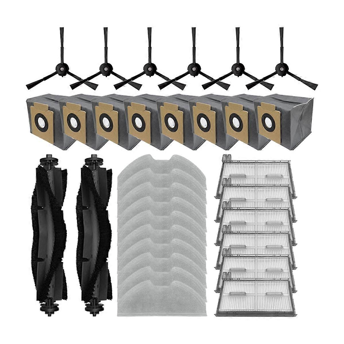 32-teiliges Set Für X8 Pro/x8 Pro Saugroboter: Ersatzteile Für Hauptbürste, Seitenbürste, Filter, Staubbeutel Und Reinigungstuch.