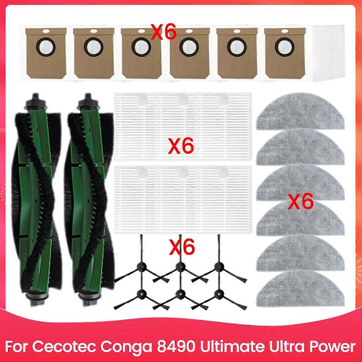 Ersatzteile Für 8490 Ultimate Ultra Power: Hauptbürste, Hepa-filter, Reinigungstuch Und Staubbeutel