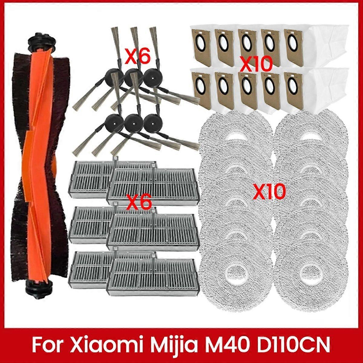 Ersatzteilset Für Omni M40 / D110cn Staubsauger, Bestehend Aus Bürste, Filter, Wischmopp Und Staubbeutel.