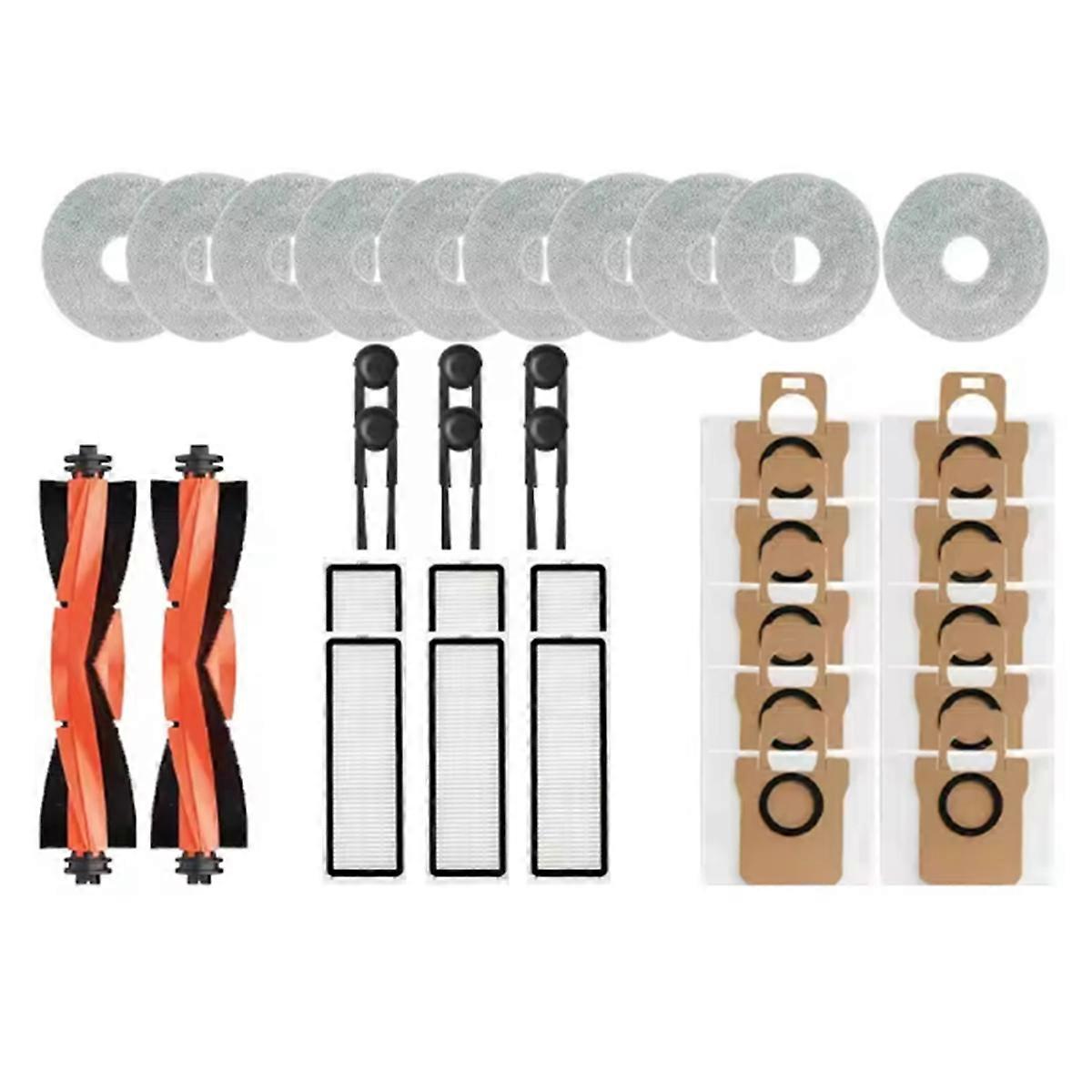 34-teiliges Set Für Den Staubsauger M40s Ov31cn: Hauptbürste, Seitenbürste, Hepa-filter, Reinigungstuch Und Staubbeutel.