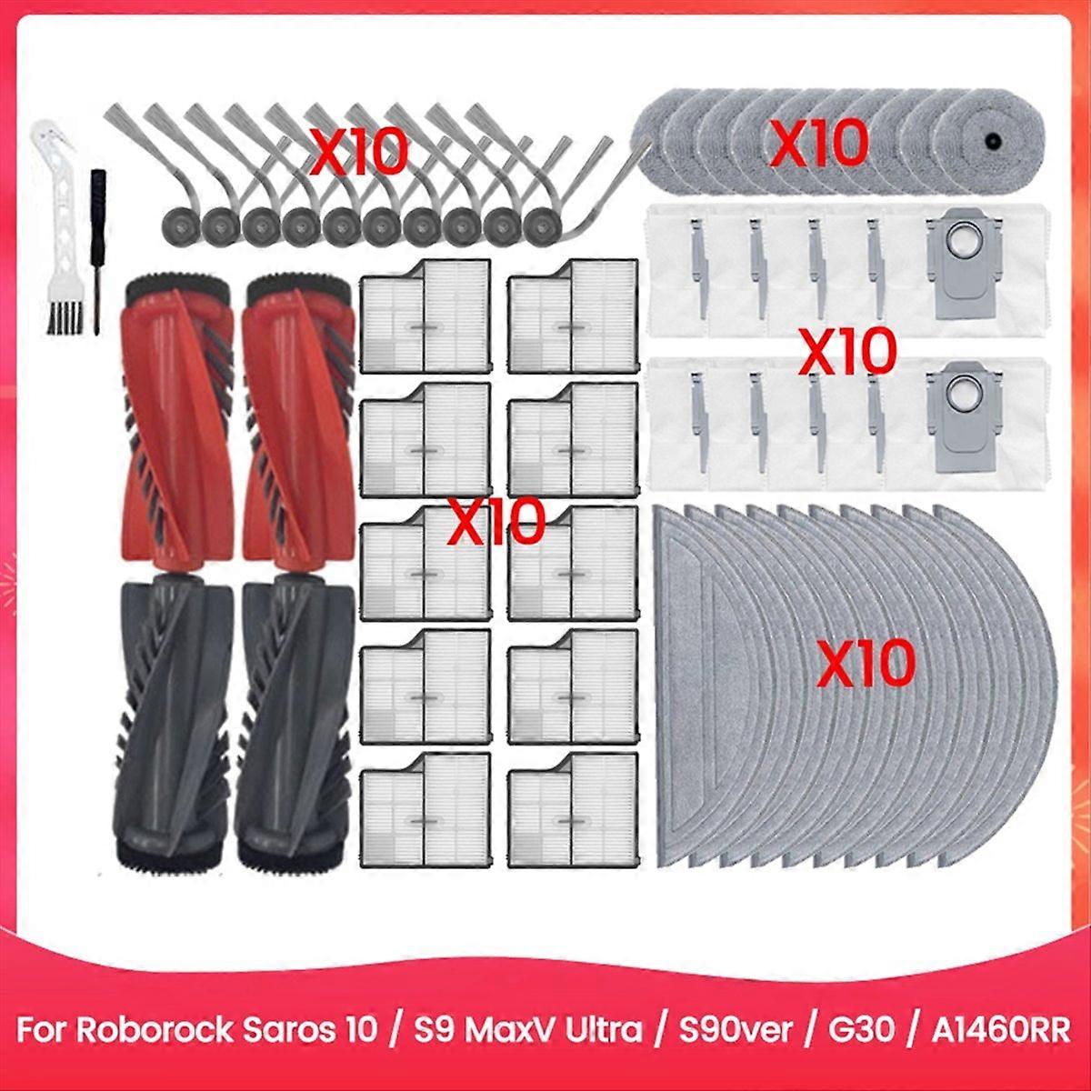 Ersatzteile Für Saros 10/g30/s9 Maxv Ultra/s90ver/a1460rr: Hauptbürste, Filter, Reinigungstuch, Staubbeutel, Schraubendreher
