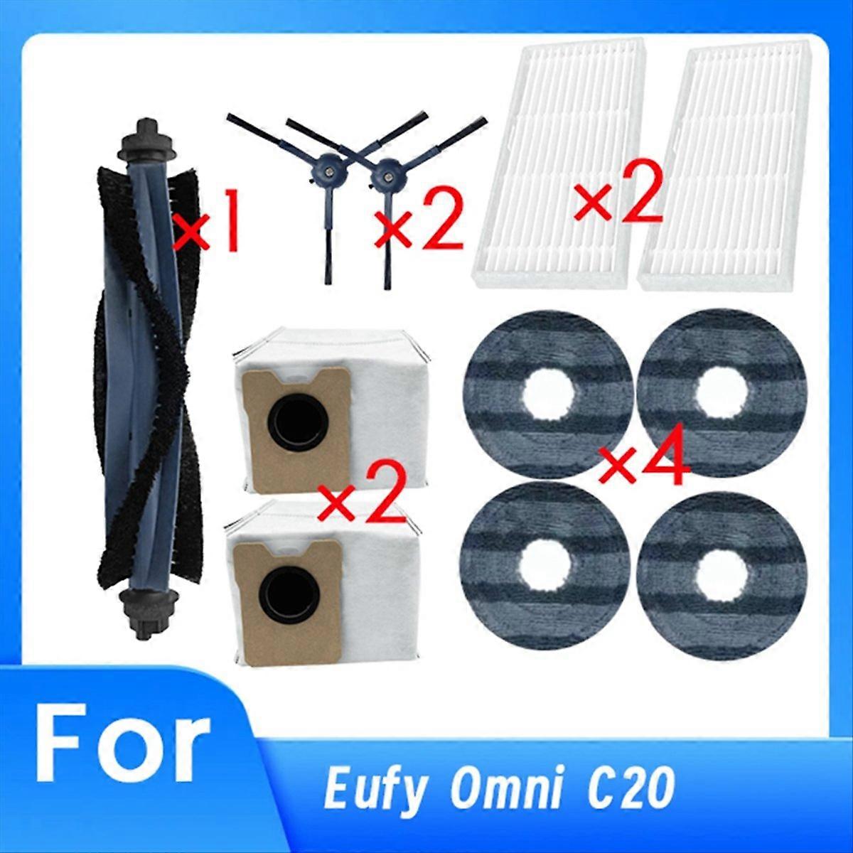 Zubehör Für Den Omni C20 Staubsauger: Ersatzteile Für Hauptbürste, Reinigungsfilter Und Staubbeutel.