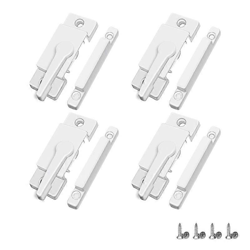 Set Mit 4 Schiebefensterriegeln, Weiße Fensterriegel Für Horizontale Schiebefenster