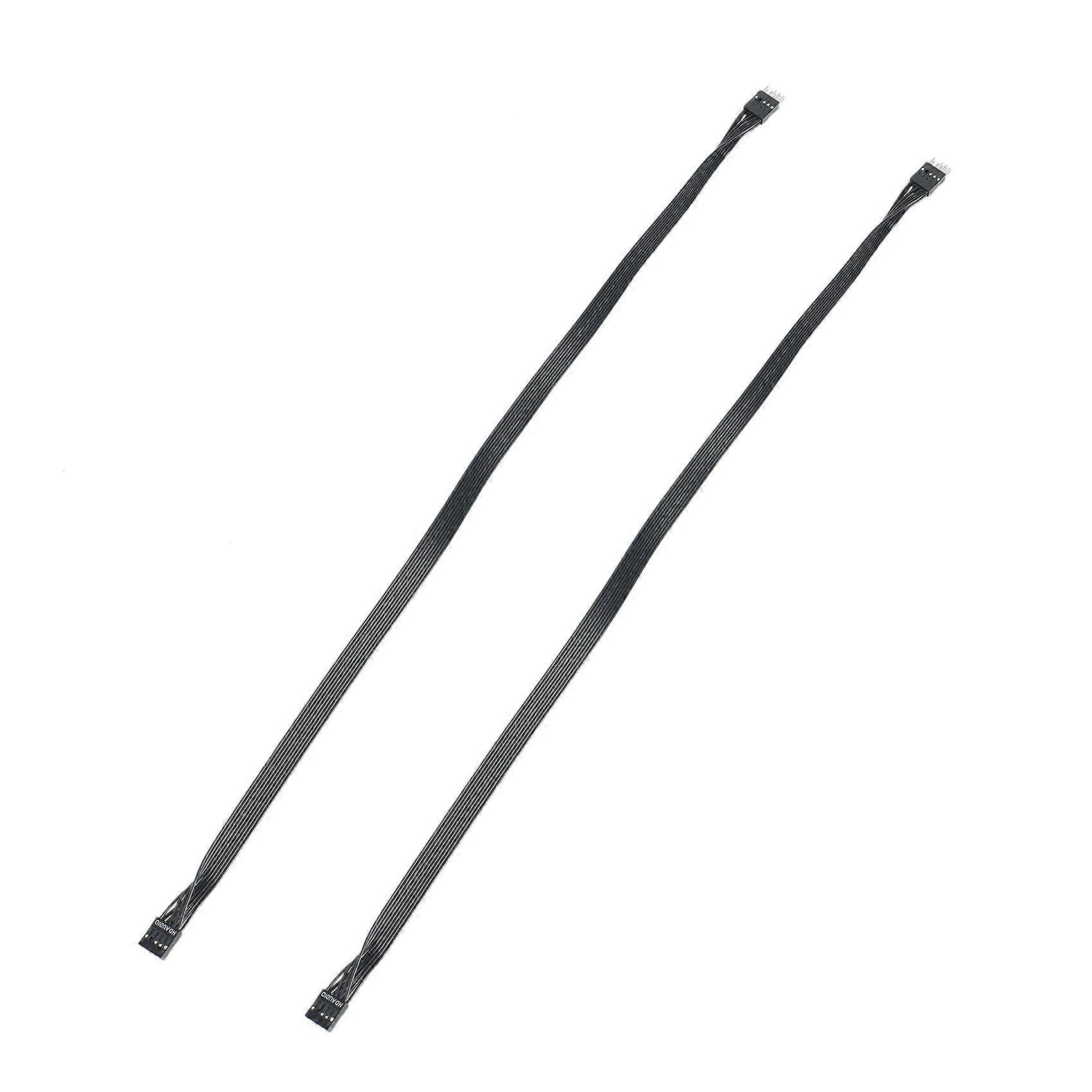 2er-pack Hd 9-pin-audio-verlängerungskabel (stecker/buchse) Für Motherboards, 50 Cm
