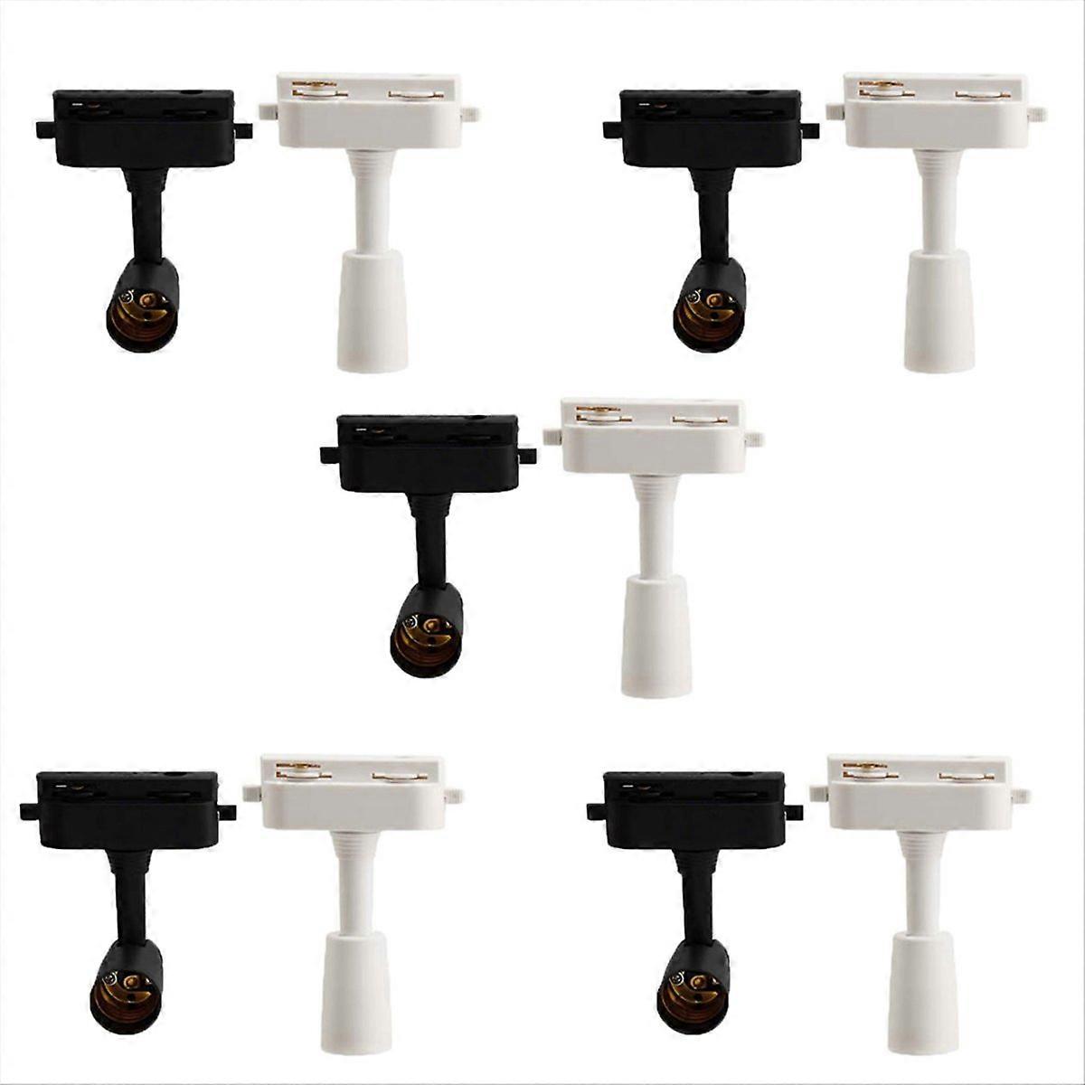 Mini-schienenprojektor Mit Verstellbarer Schiene, Einphasig, Austauschbare Lampe, Schwarzweiß, Diy-zubehör Für Kunststoff-schienenprojektoren.