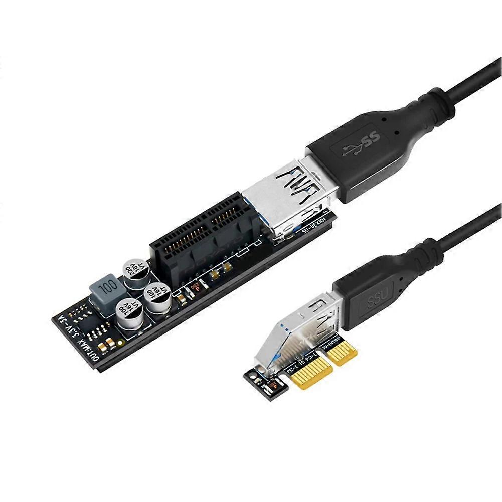 Pci Express X1 Auf X1 Usb 3.0 Full Speed Adapter-/konverterkabel Mit Netzteilmodul Für Pc