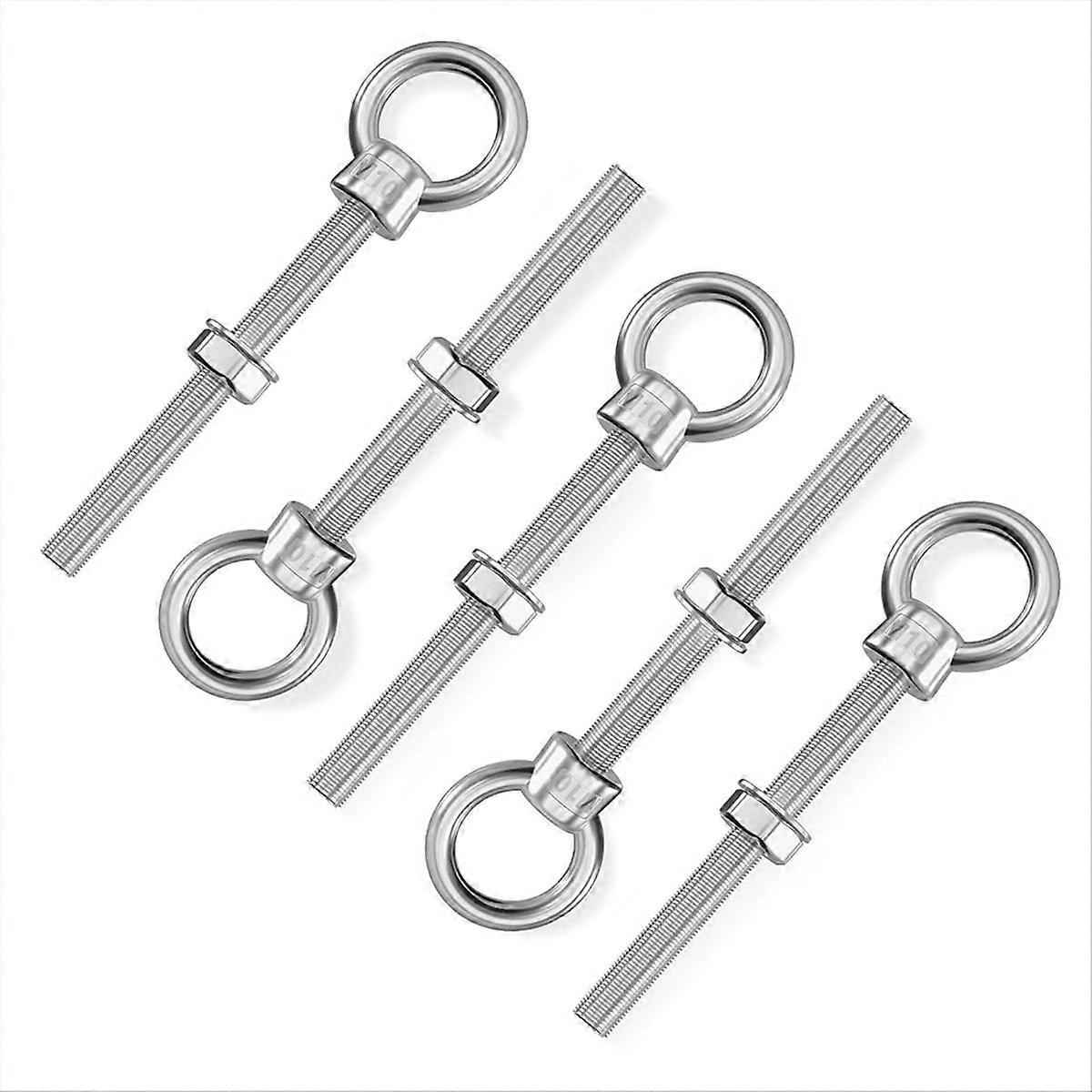 Satz Mit 5 Ösenbolzen 3/8 Zoll X 4 Zoll Lang, Geschweißte Edelstahl-verlängerungsbolzen Zur Aufhängung Von Schaukelkörben