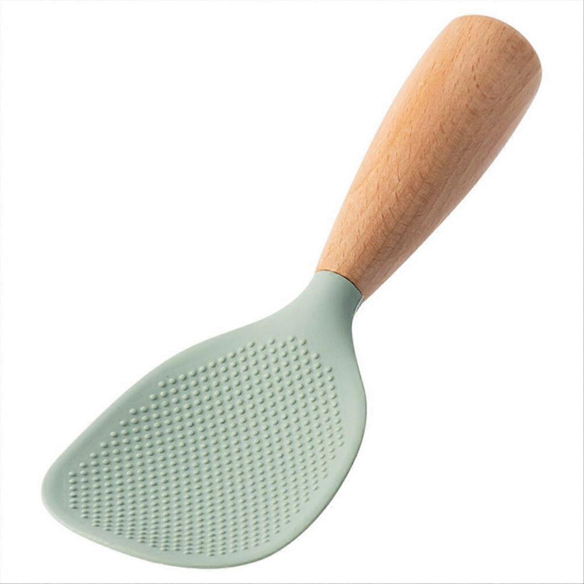 Antihaft-reislöffel Mit Holzgriff, Vertikaler Servierspatel, Ideal Zum Kochen.