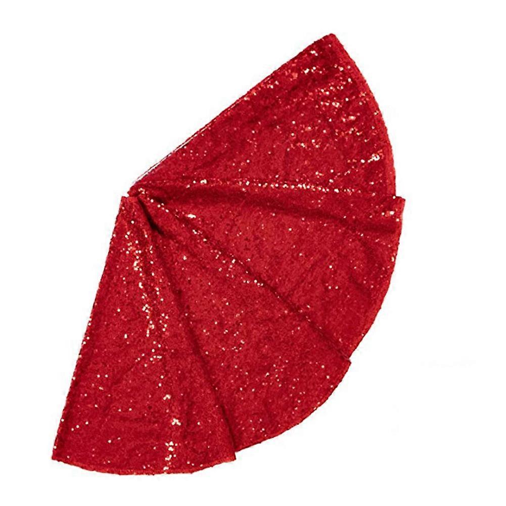 Roter Pailletten-weihnachtsbaumrock, 91 Cm (36 Zoll).