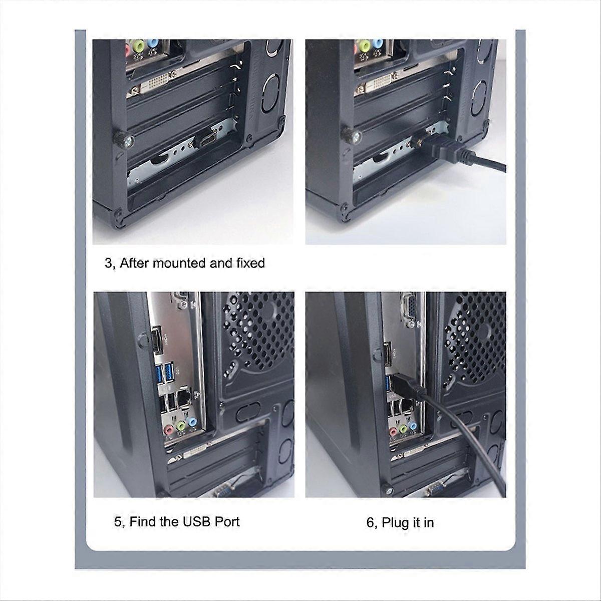 Tischschalter Für Computer, Internetcafé, Externer Usb 3.0 Netzschalter (d)