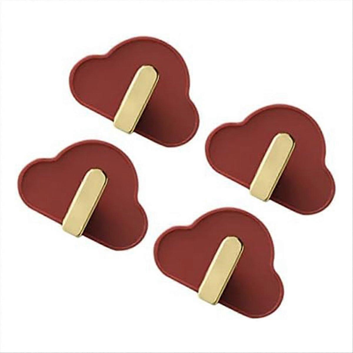 Set Mit 4 Kunststoffhaken Für Schlüssel, Hüte Und Andere Accessoires, Kein Bohren Erforderlich.