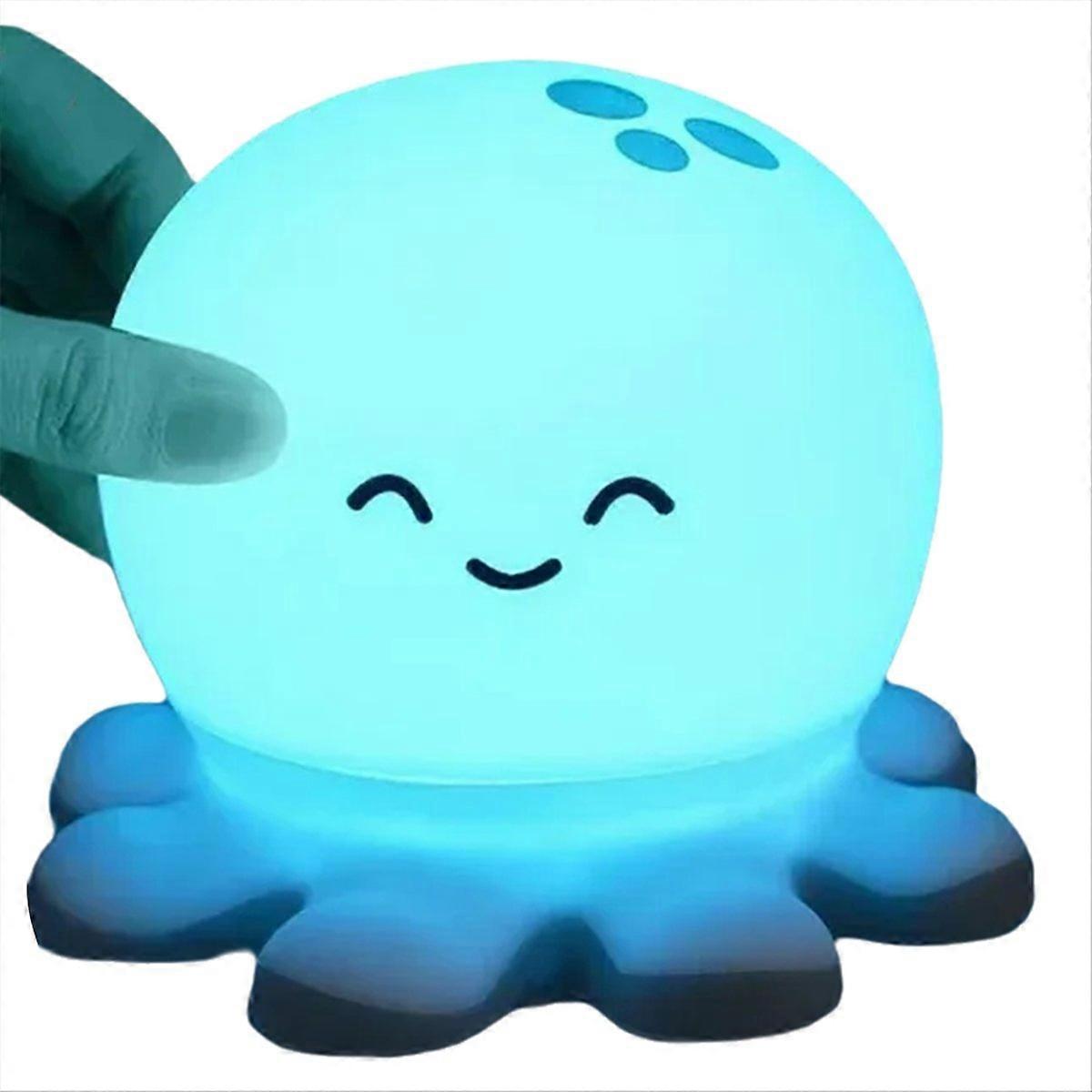 Wiederaufladbare Silikon-oktopus-nachtlampe, Niedliches Tierdesign, Weiches Und Warmes Licht, Ideal Als Kindergeburtstagsgeschenk.