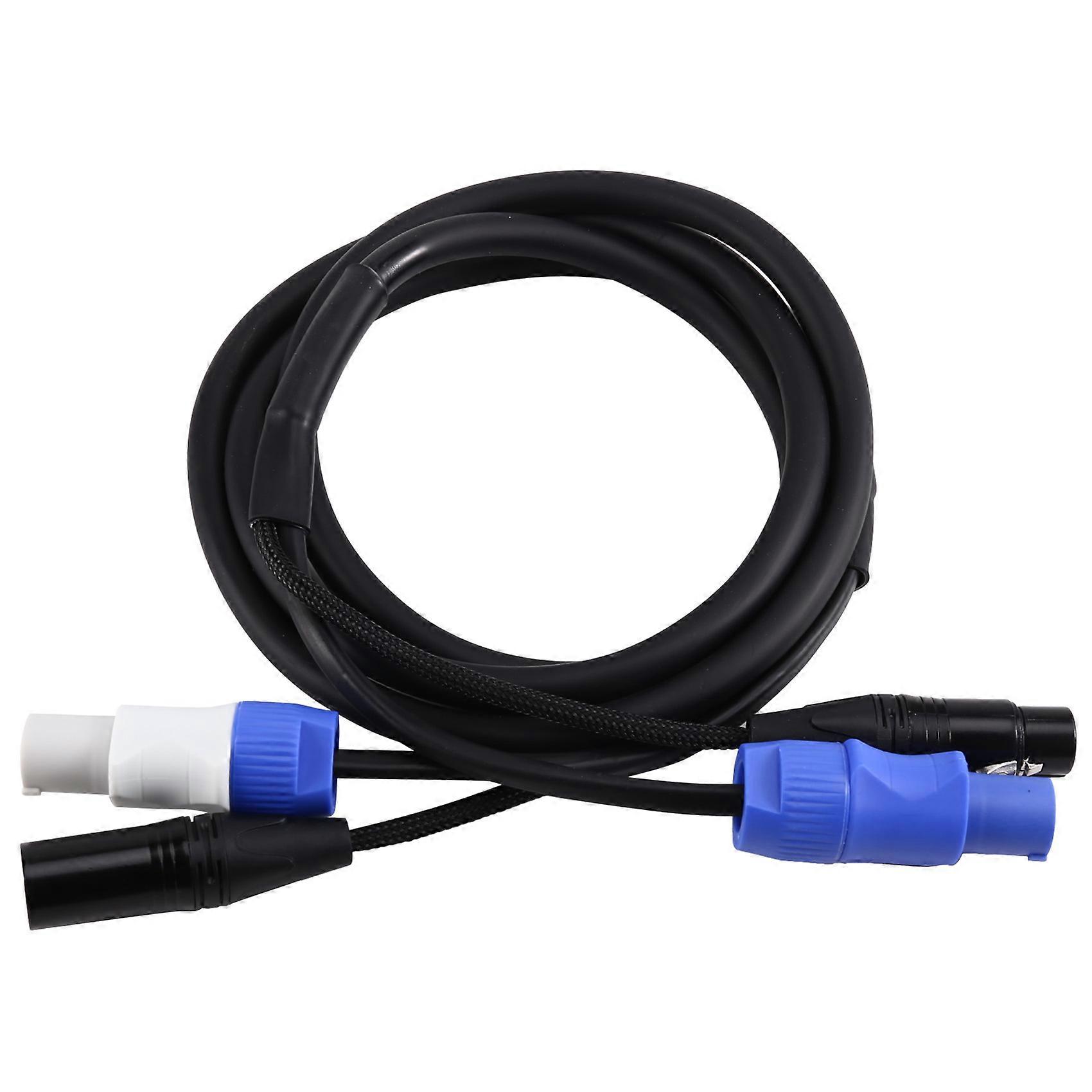 Powercon Combo 2 M Xlr Dmx512 Flexibles Stromkabel, 3 X 1,5 Mm Kombi-stromkabel Für Bühnen-movinglights