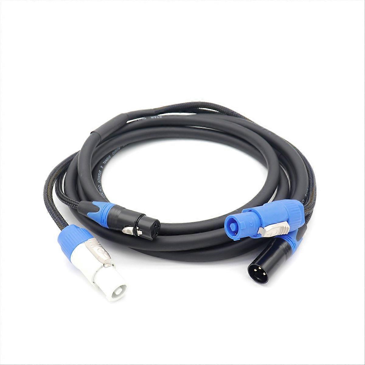 Powercon Xlr 3-pin 1m Kombikabel Dmx512 Für Bühnenbeleuchtung Und Led-bildschirm
