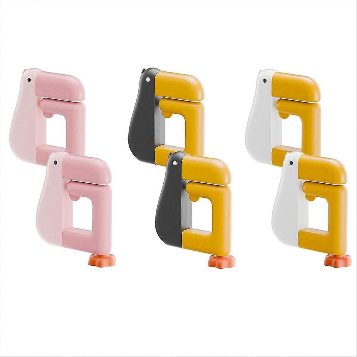 Set Mit 6 Schreibtischhaken, Tisch-handtaschenhaken, Tragbarer, Abnehmbarer Haken In Entenform, Rutschfest, Kein Bohren Erforderlich.