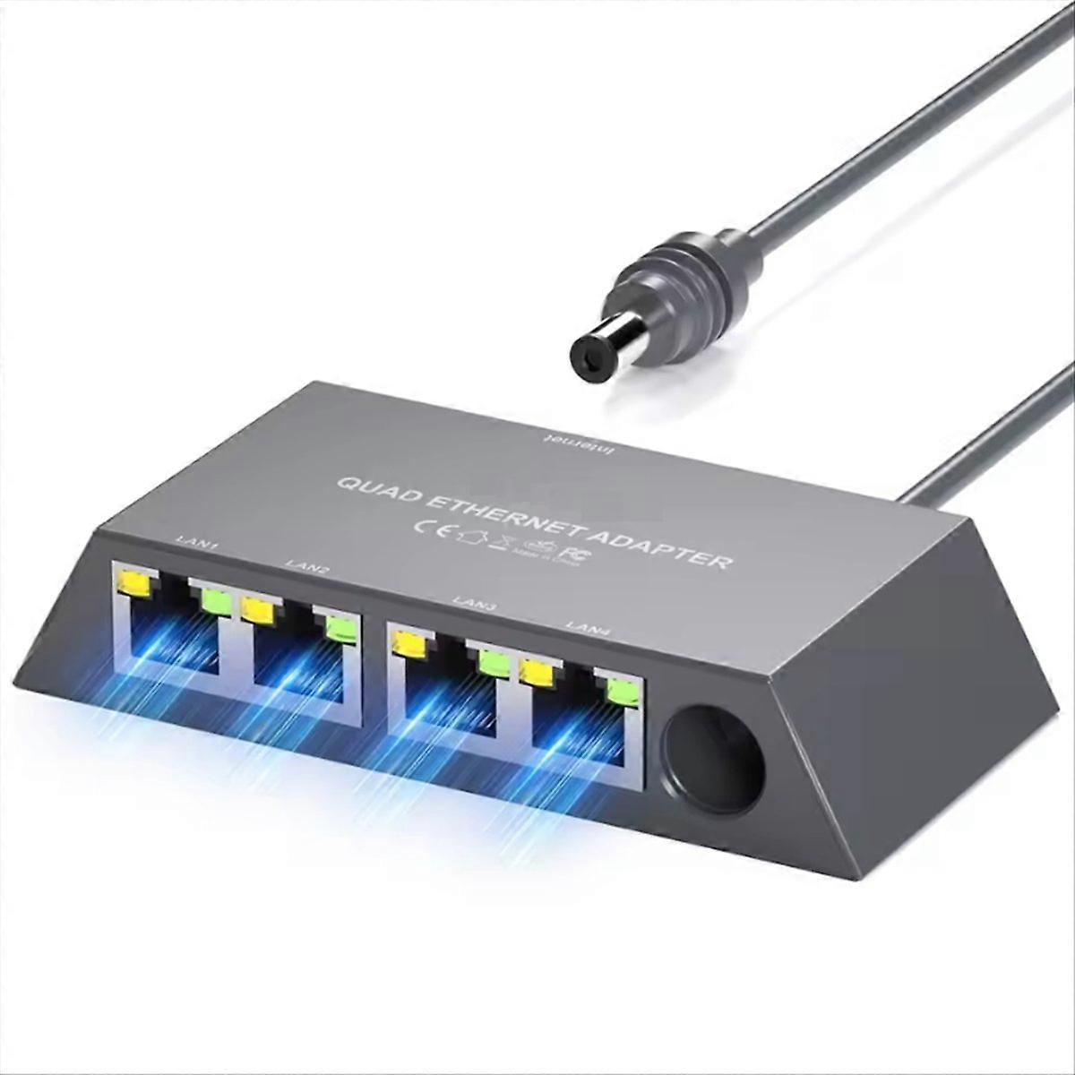 4-port-ethernet-adapter Für Minisatelliten Der 3. Generation: Schnelle Und Stabile Kabelgebundene Internetverbindung Im Externen Netzwerk.
