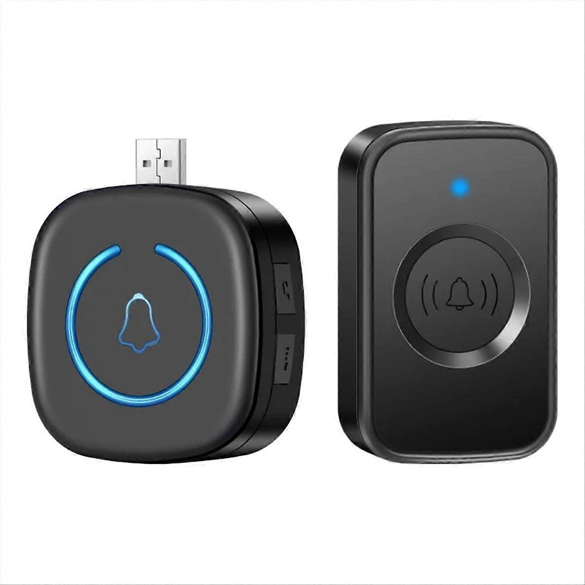 Kabellose Usb-türklingel Für Smart Home, Wasserdicht, 60 Klingeltöne, 5 Lautstärkestufen, Reichweite Bis Zu 150 Meter, Außengong, A