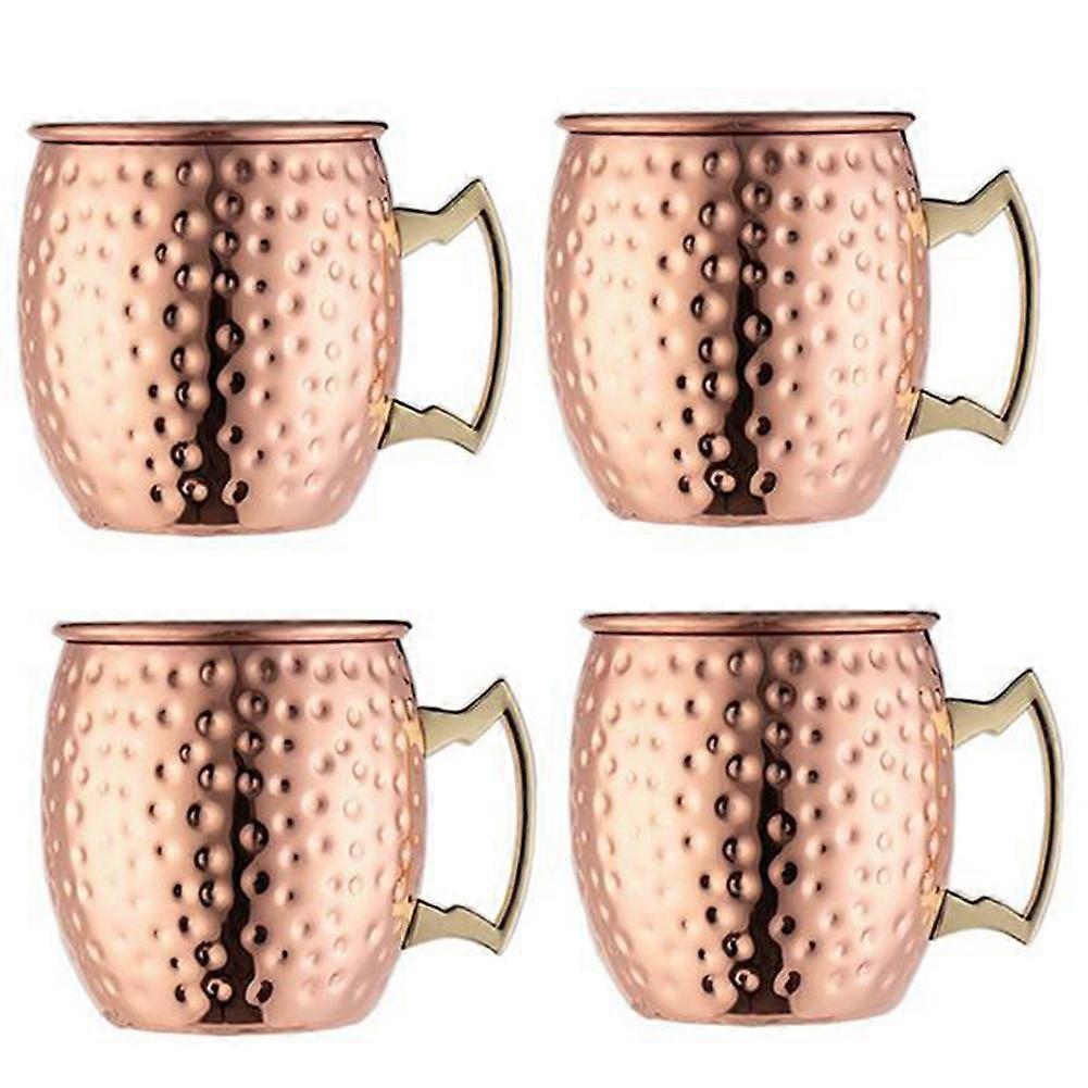 530-ml-cocktail-/wein-/mule-glas, Dickwandiger, Gehämmerter Kupferbecher, Bierglas, Kaffeebar-zubehör
