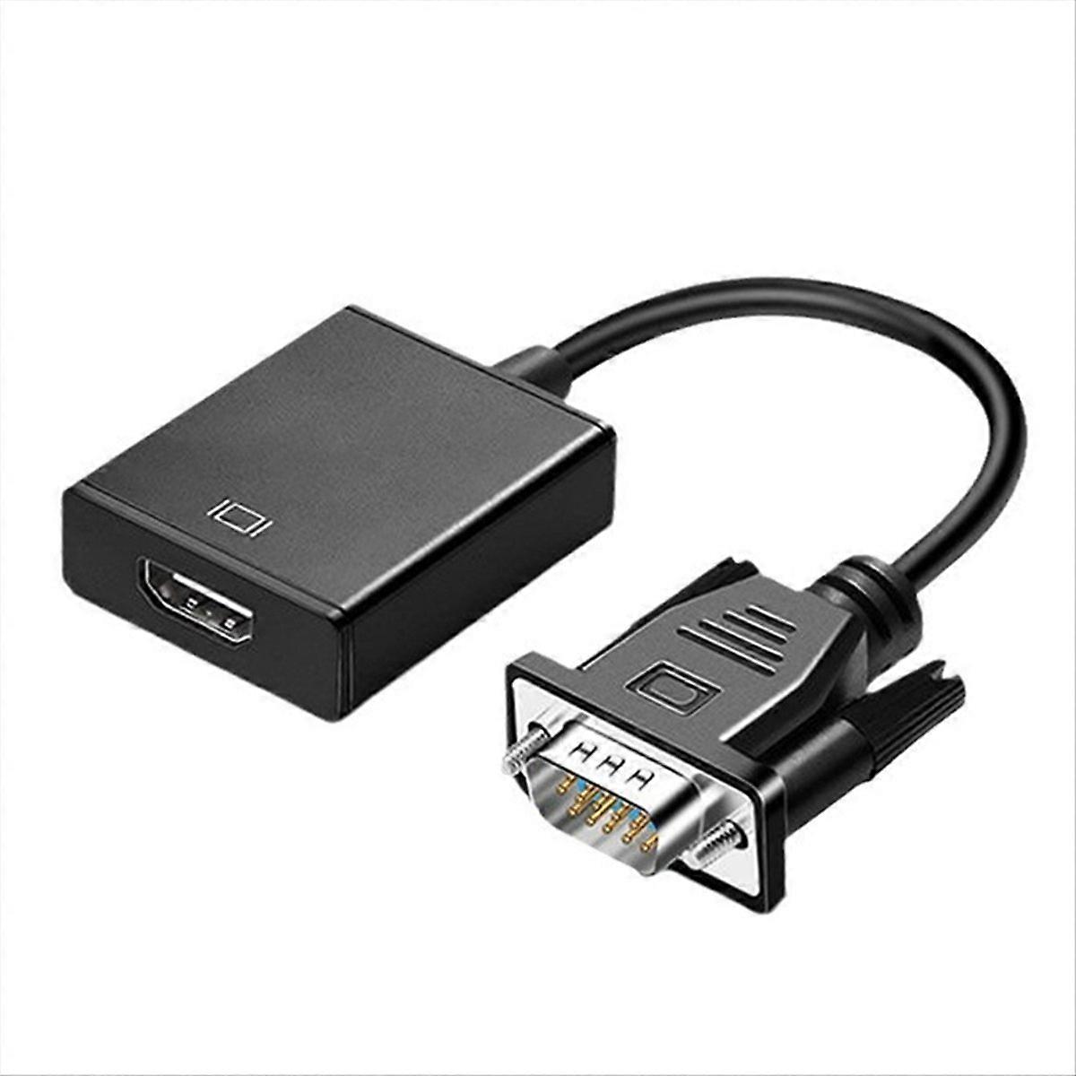 Vga-zu-av-adapter, Kompatibel Mit Audiokonvertern Und Netzteil Für Pc, Set-top-box, Fernseher Und Monitor A