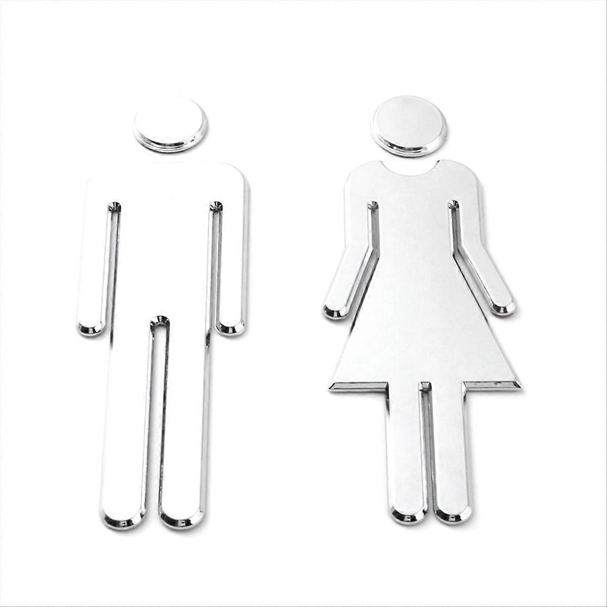 Türschild „herren-/damen-/gästetoilette“, 12 Cm