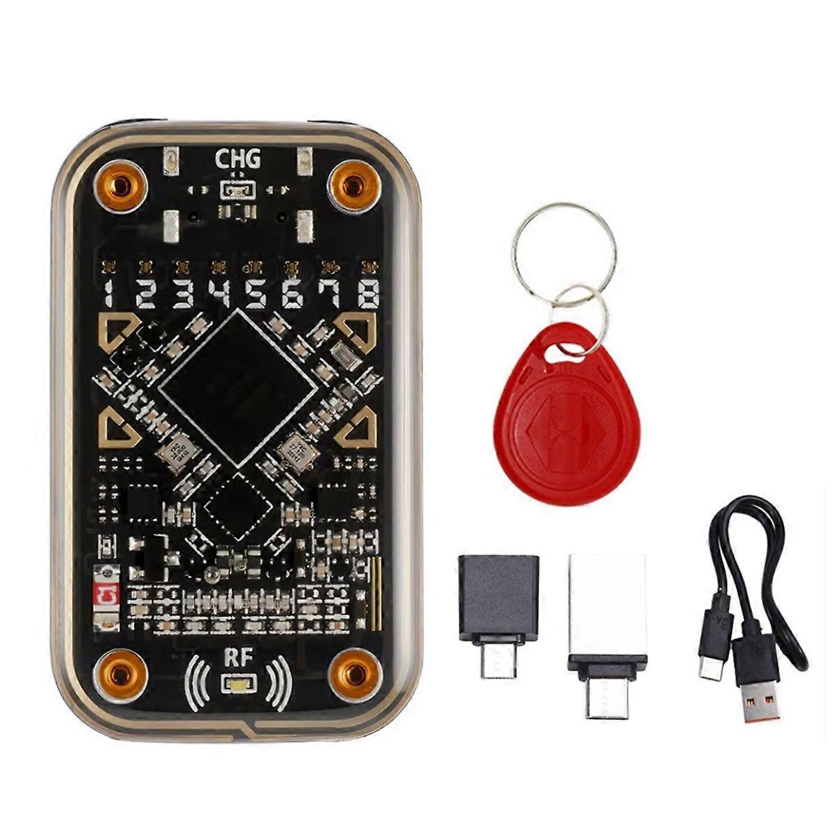 Chameleon Ultra Kontaktloser Rfid-chip-leser + Schlüsselanhänger, 125 Khz/13,56 Mhz Smartcard-emulator, Badge-dekodierung