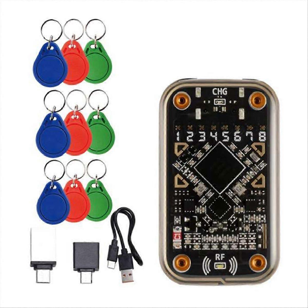 Chameleon Ultra Rfid-chip-lesegerät + Kontaktloser Smartcard-emulator-schlüsselanhänger 9xcuid (125 Khz/13,56 Mhz Dekodierung)