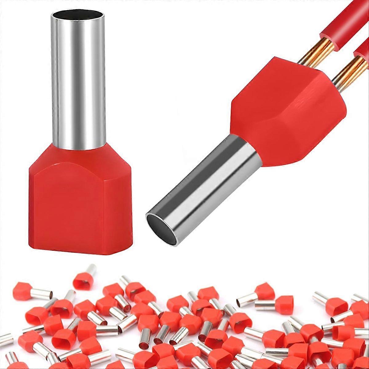10,0 Mm², Packung Mit 150 Stück, Länge 14 Mm, Doppelhülsen Für Drähte.