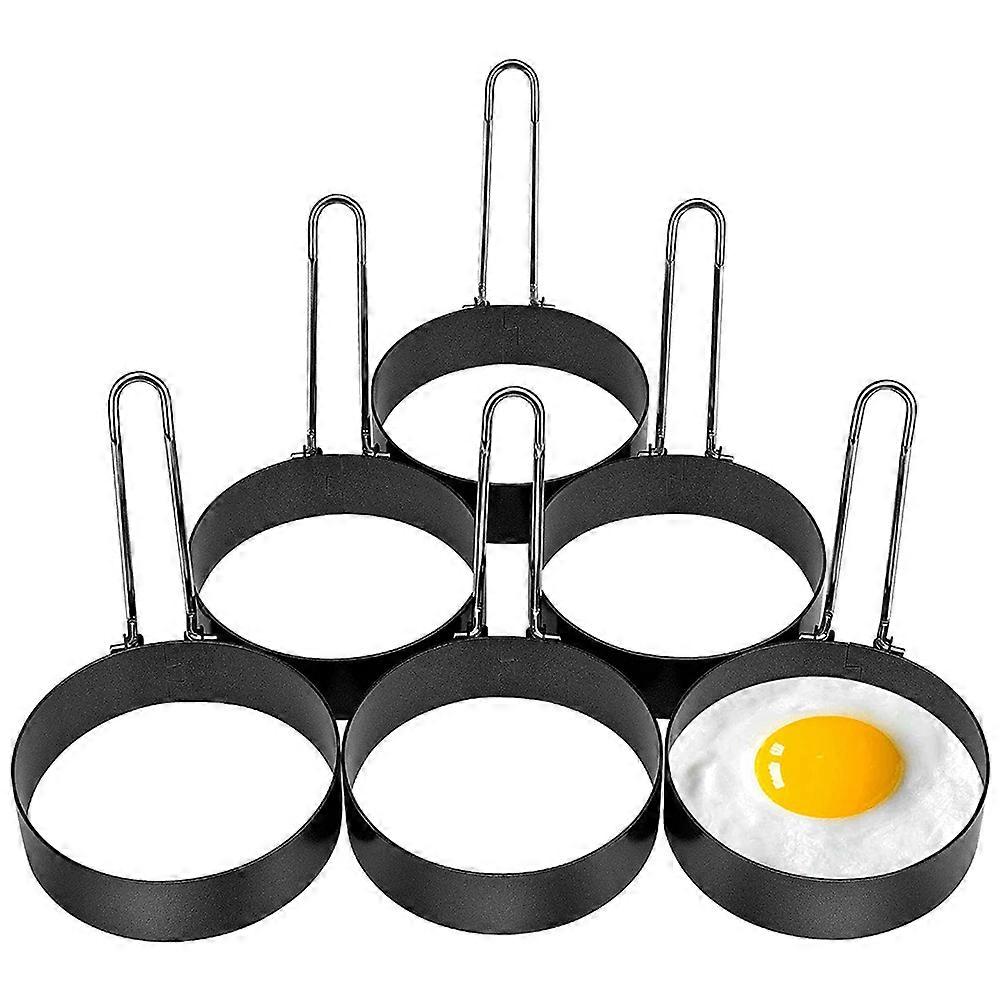 Set Mit 6 Eierringen, Antihaftbeschichtete Eierformen Aus Edelstahl