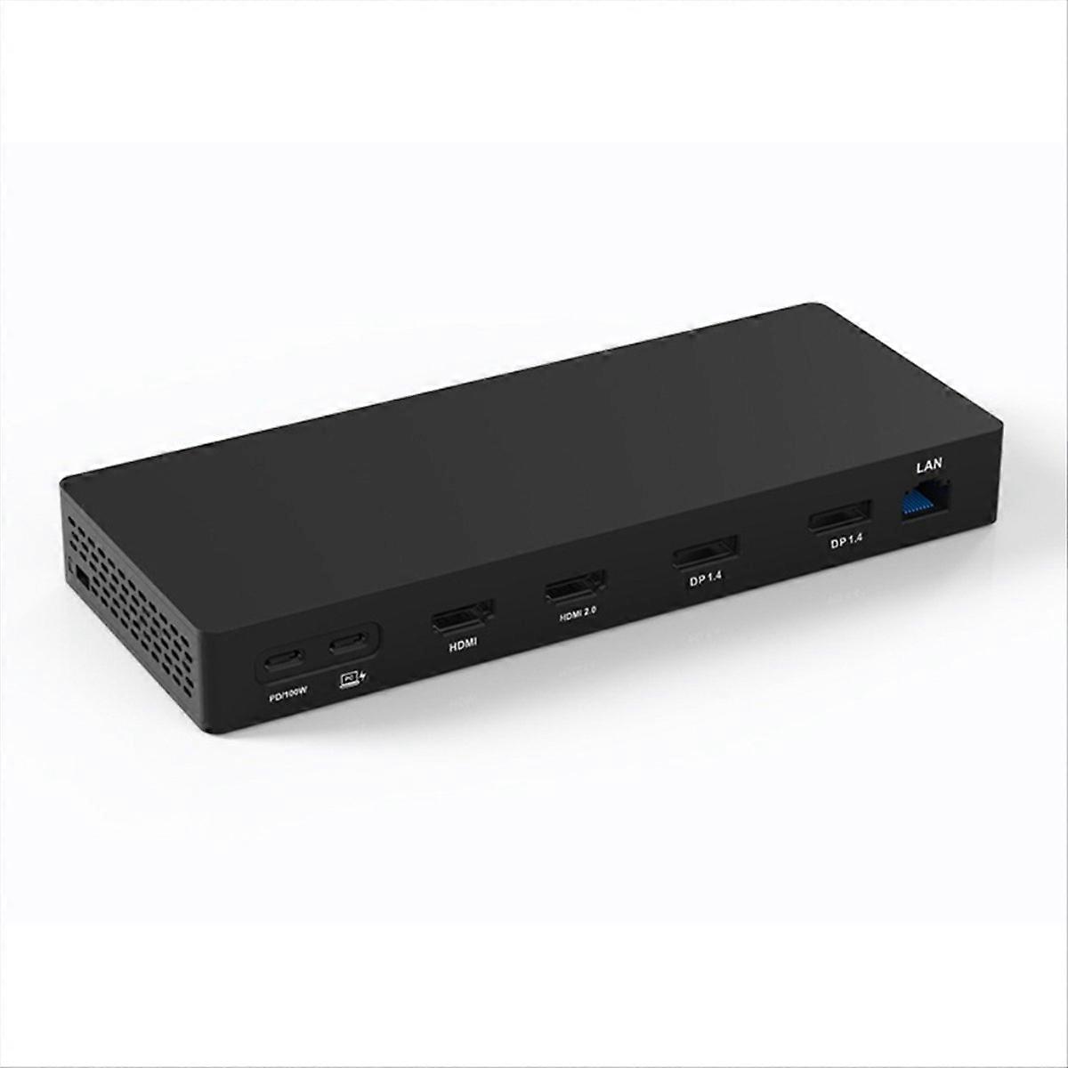 14-in-1 Usb-c Dockingstation – Pd100w Laptop-ladegerät, Kompatibel Mit 2dp Und 2hdmi, Für Pc- Und Laptop-zubehör