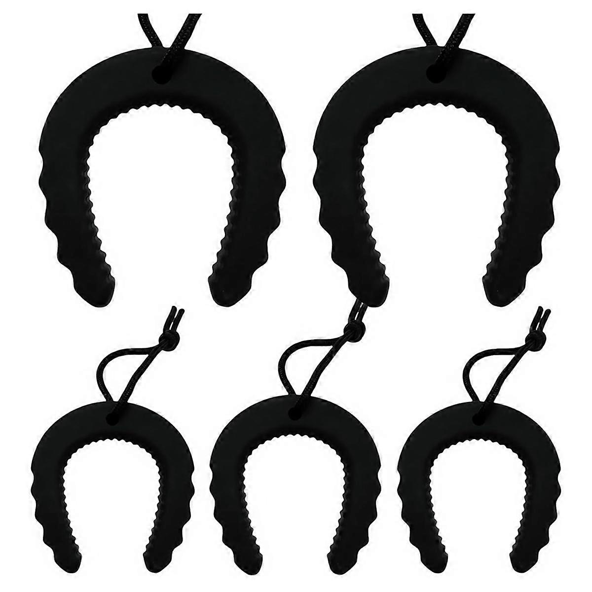 5er-pack Türstopper Für Ersthelfer, Schwarze Türstopper Für Polizei Und Rettungsdienste.