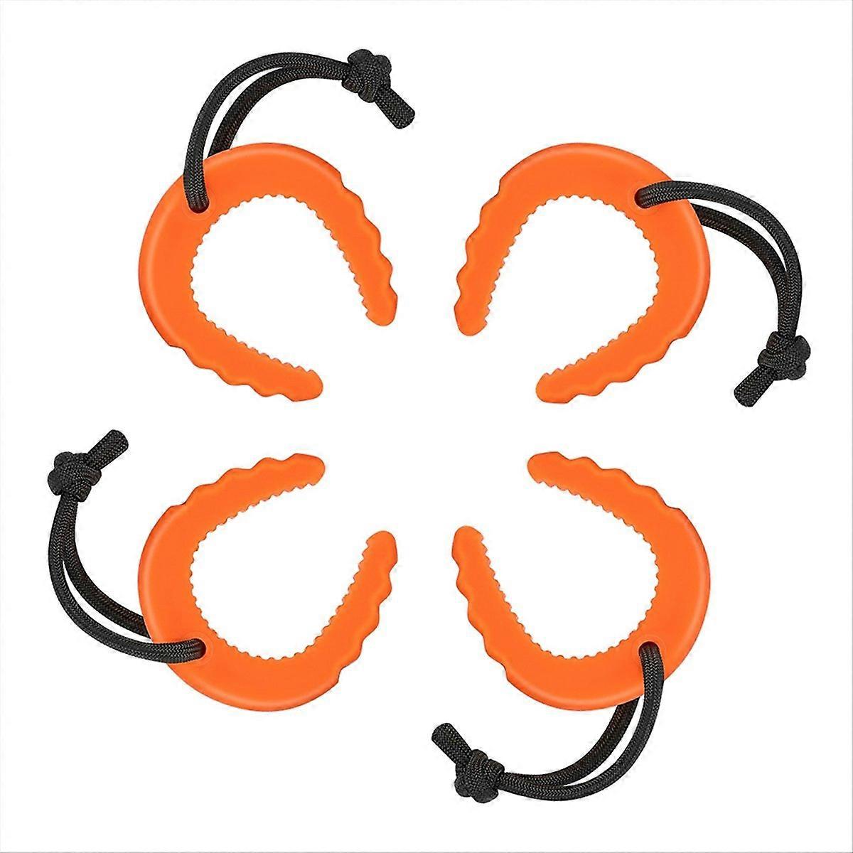 Set Mit 4 Türstoppern Für Ersthelfer, Polizei Und Rettungsdienste, Orange