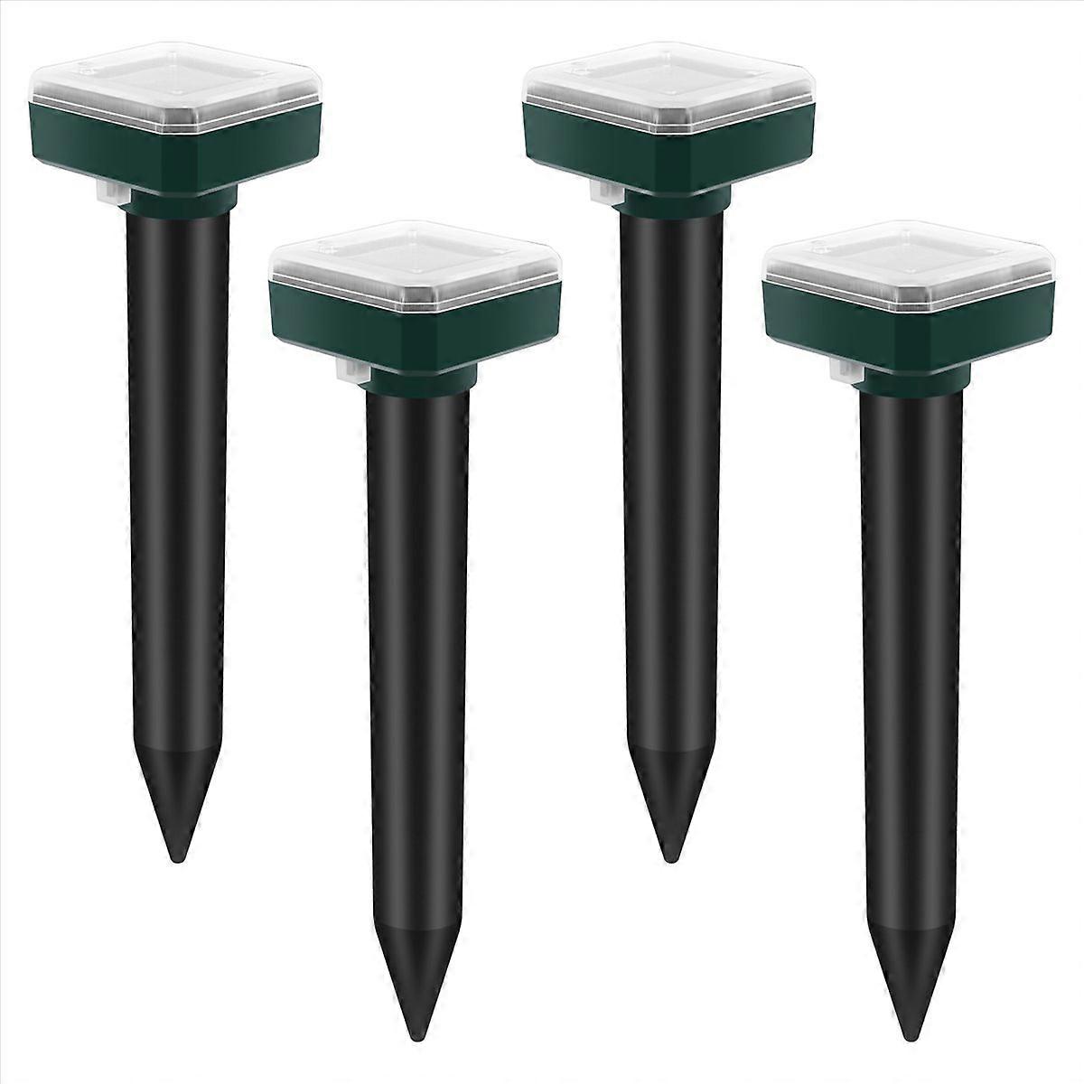 4er-pack Solarbetriebene Ultraschall-nagetierabwehrgeräte, Tierfreundlich