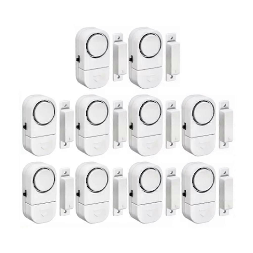 90 Db Funk-sicherheitsalarm, Magnetischer Tür- Und Fensteröffnungssensor, 10er-pack